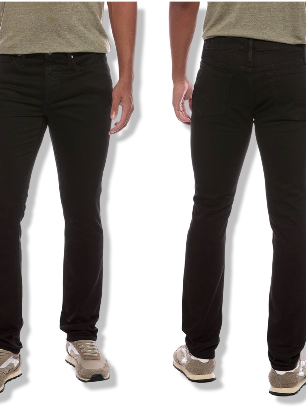 Frame Denim L’Homme Skinny Jeans in Noir